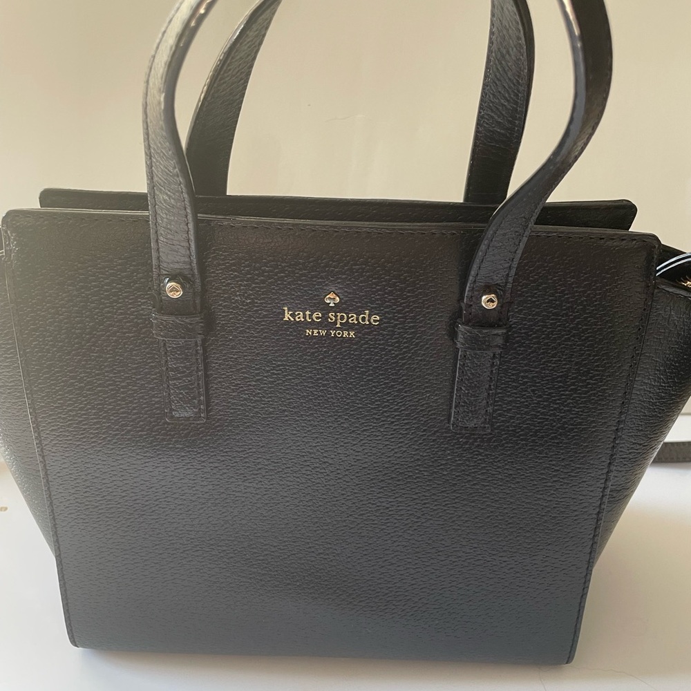 Kate Spade New York Grand Street Small Hayden Leather Handbag Black - Picture 2 of 9